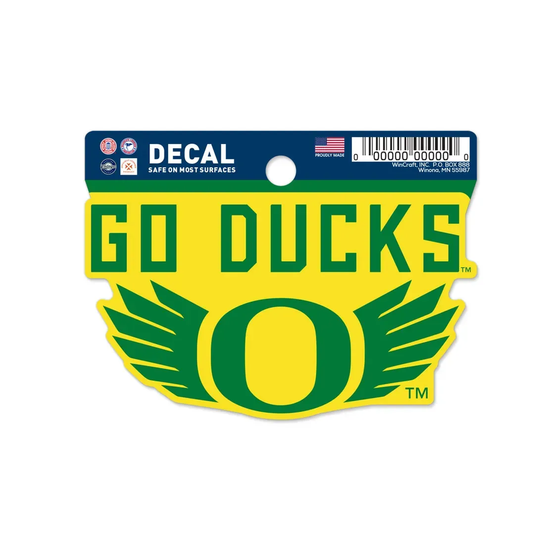 Oregon Ducks 2" x 3" Decal