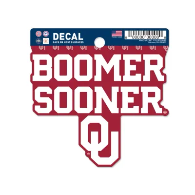 Oklahoma Sooners Boomer Sooner 3" x 3" Decal