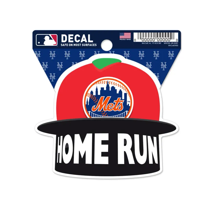 New York Mets Home Run 3" x 3" Decal