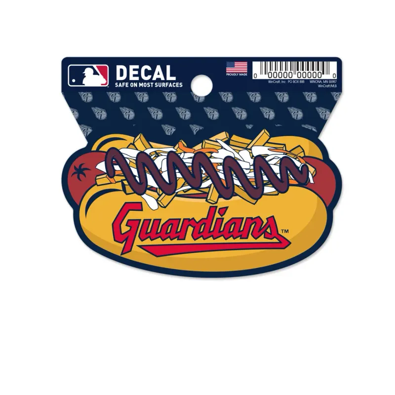 Cleveland Guardians Food 3" x 3" Decal