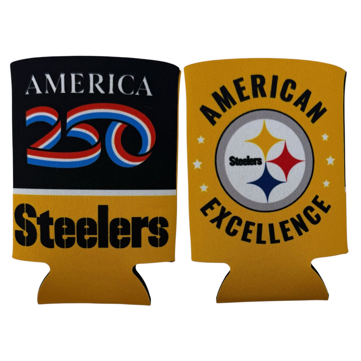 Pittsburgh Steelers America 250 Ounce Can Cooler Koozie Pittsburgh Steelers America 250 Ounce Can Cooler Koozie