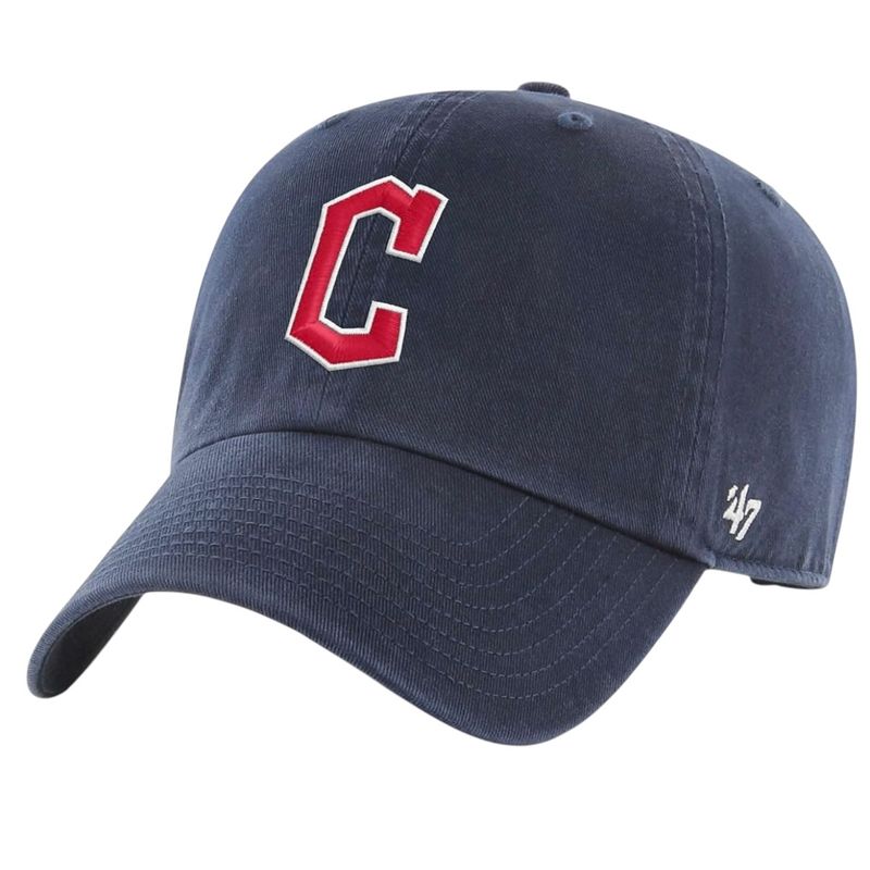 Cleveland Guardians Men’s Navy 47 Clean Up Adjustable Hat Cleveland Guardians Men’s Navy 47 Clean Up Adjustable Hat