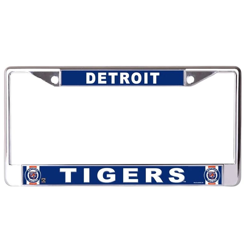 Detroit Tigers Chrome Metal License Plate Frame Detroit Tigers Chrome Metal License Plate Frame