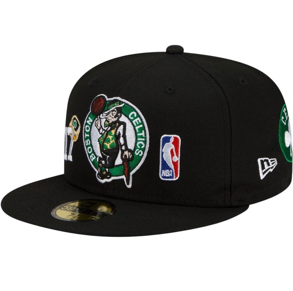 Boston Celtics Men’s New Era 59Fifty 17 Time NBA Champions Edition Black Fitted Hat