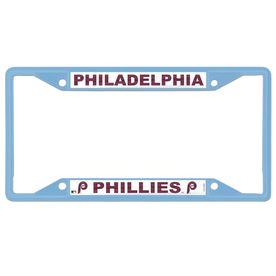 Philadelphia Phillies Chrome Metal License Plate Frame