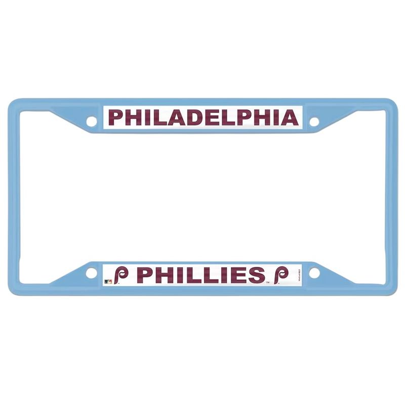 Philadelphia Phillies Chrome Metal License Plate Frame