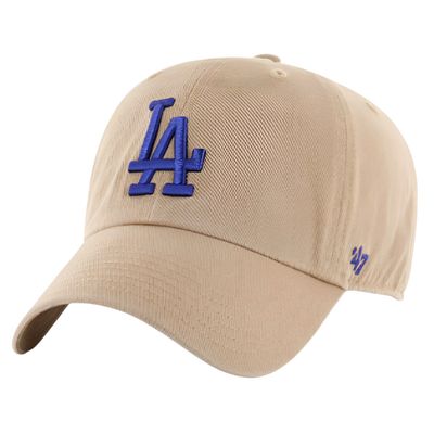 Los Angeles Dodgers Men's Khaki 47 Brand Clean Up Adjustable Hat Los Angeles Dodgers Men's Khaki 47 Brand Clean Up Adjustable Hat