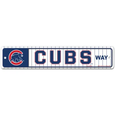 Chicago Cubs 3.75" x 19" Team Street Sign