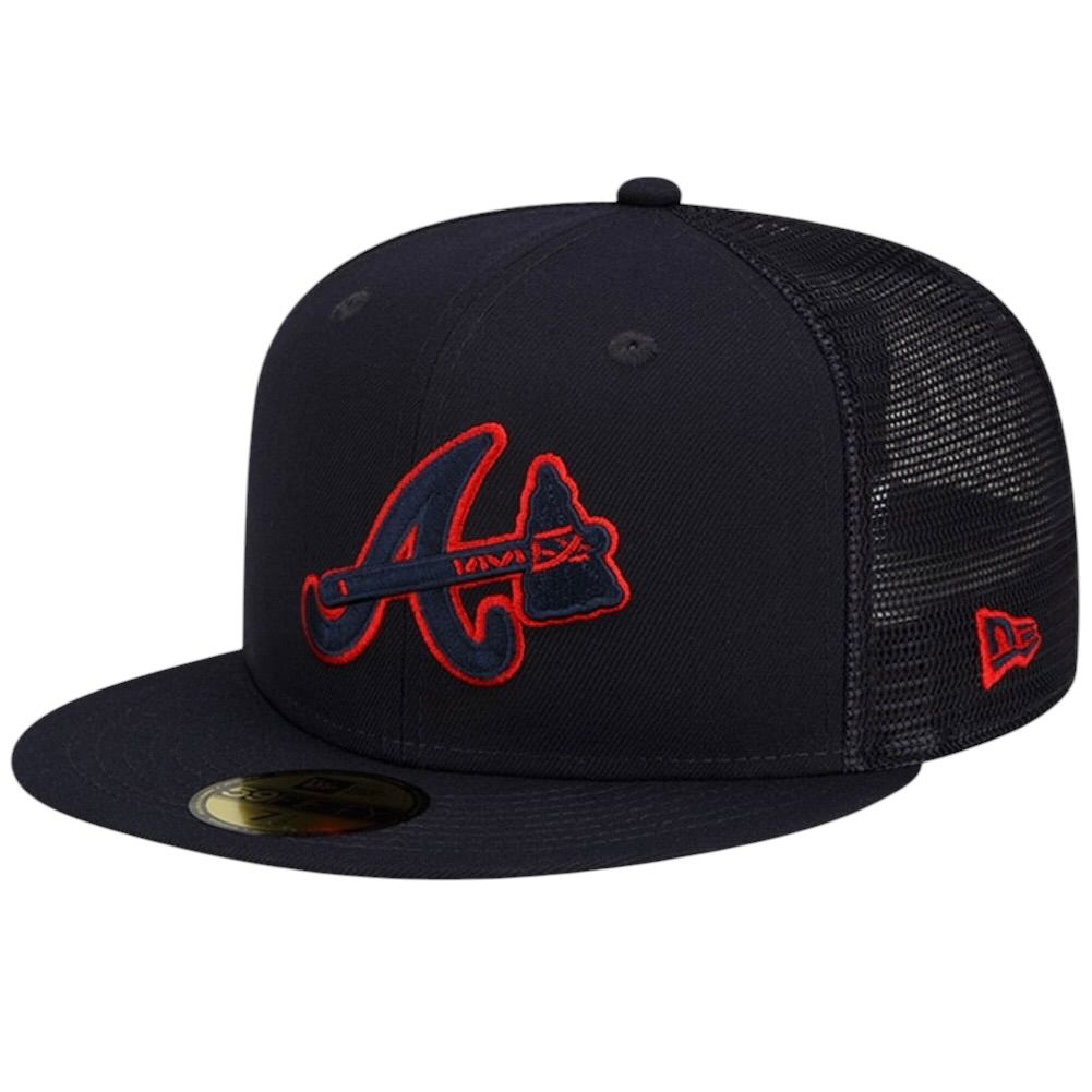 Atlanta Braves Men’s Navy New Era 59Fifty MLB Fitted Hat