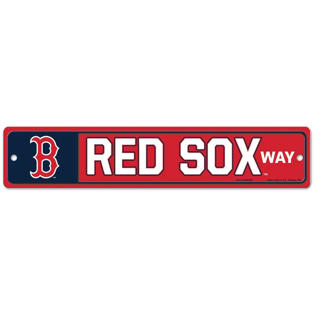 Boston Red Sox 3.75 Boston Red Sox 3.75" x 19" Team Street Sign