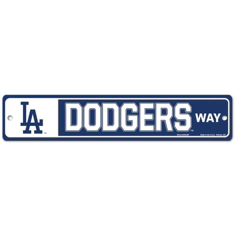 Los Angeles Dodgers 3.75 Los Angeles Dodgers 3.75" x 19" Team Street Sign