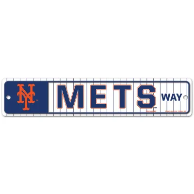 New York Mets 3.75 New York Mets 3.75" x 19" Team Street Sign