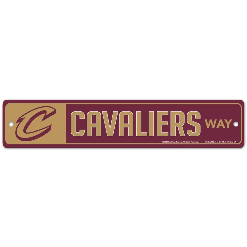 Cleveland Cavaliers 3.75 Cleveland Cavaliers 3.75" x 19" Team Street Sign