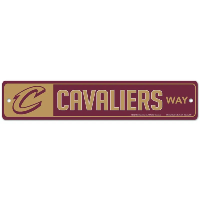 Cleveland Cavaliers 3.75 Cleveland Cavaliers 3.75" x 19" Team Street Sign