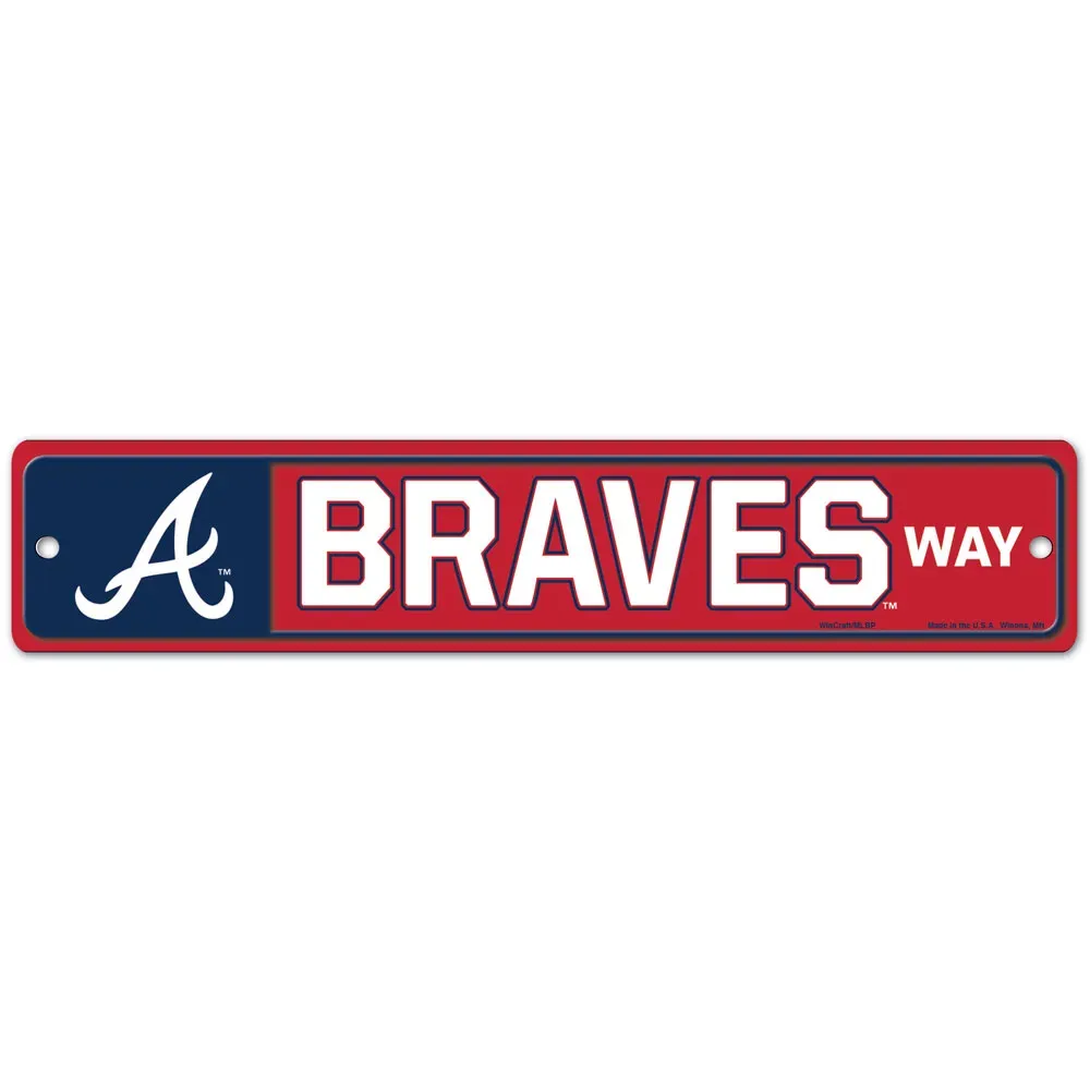 Atlanta Braves 3.75 Atlanta Braves 3.75" x 19" Team Street Sign