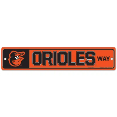 Baltimore Orioles 3.75" x 19" Team Street Sign