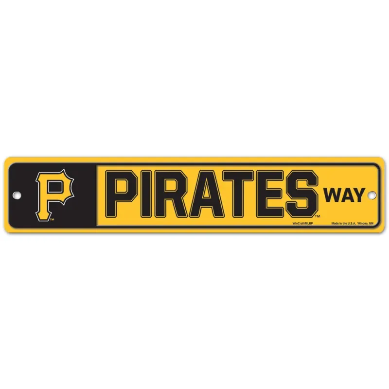 Pittsburgh Pirates 3.75 Pittsburgh Pirates 3.75" x 19" Team Street Sign