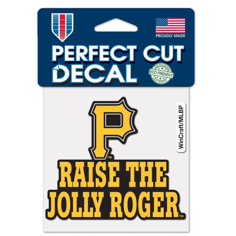 Pittsburgh Pirates Raise The Jolly Roger 4 Pittsburgh Pirates Raise The Jolly Roger 4" x 4" Perfect Cut Color Decal