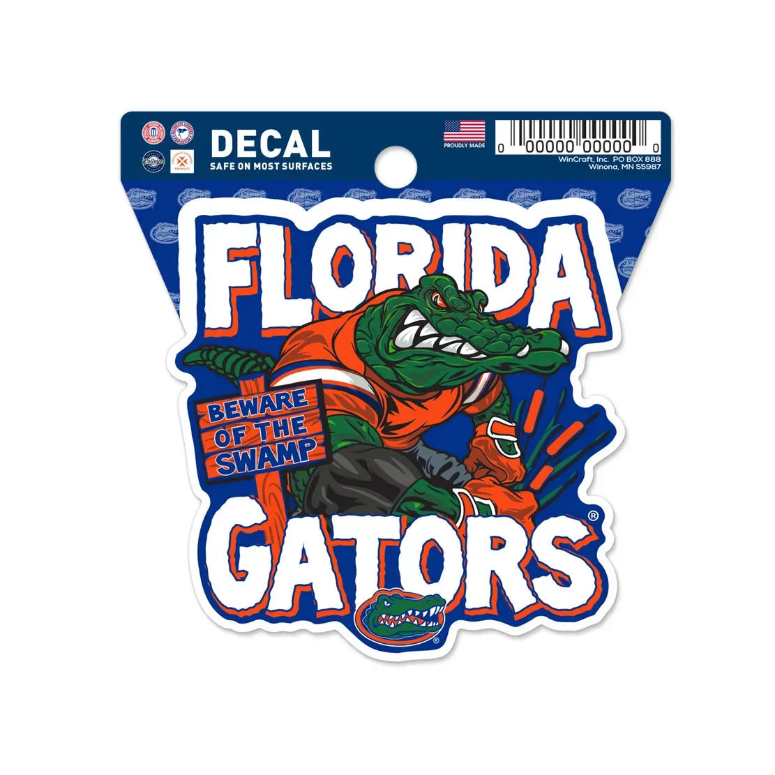Florida Gators Beware Of The Swamp 3" x 3" Decal