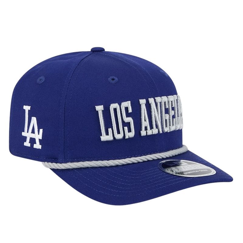 Los Angeles Dodgers Men's Blue Wordmark New Era 9Seventy Stretch-Snap Hat Los Angeles Dodgers Men's Blue Wordmark New Era 9Seventy Stretch-Snap Hat