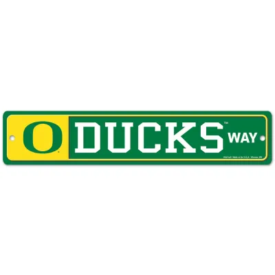 Oregon Ducks 3.75" x 19" Team Street Sign