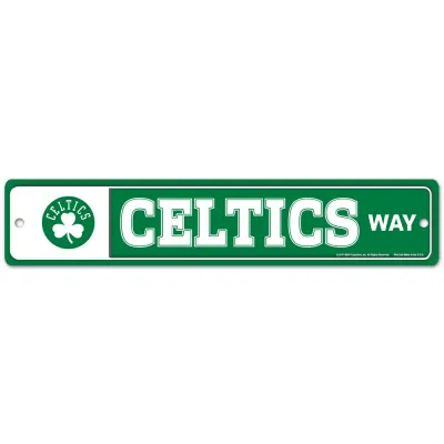 Boston Celtics 3.75 Boston Celtics 3.75" x 19" Team Street Sign