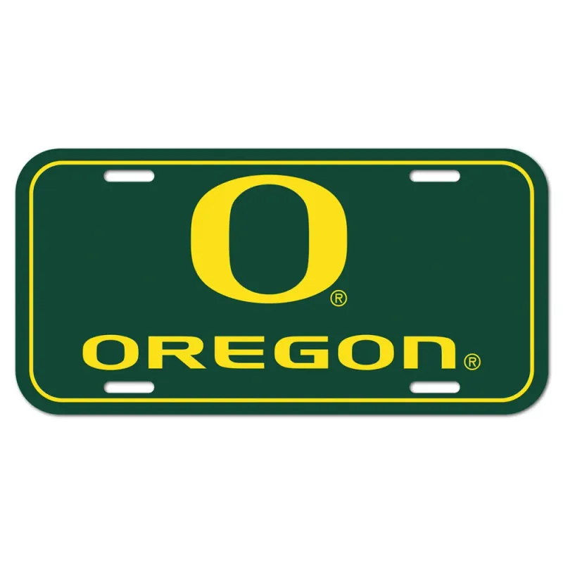 Oregon Ducks Plastic License Plate
