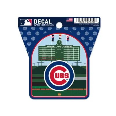 Chicago Cubs Wrigley Field Scorecard 3" x 3" Decal