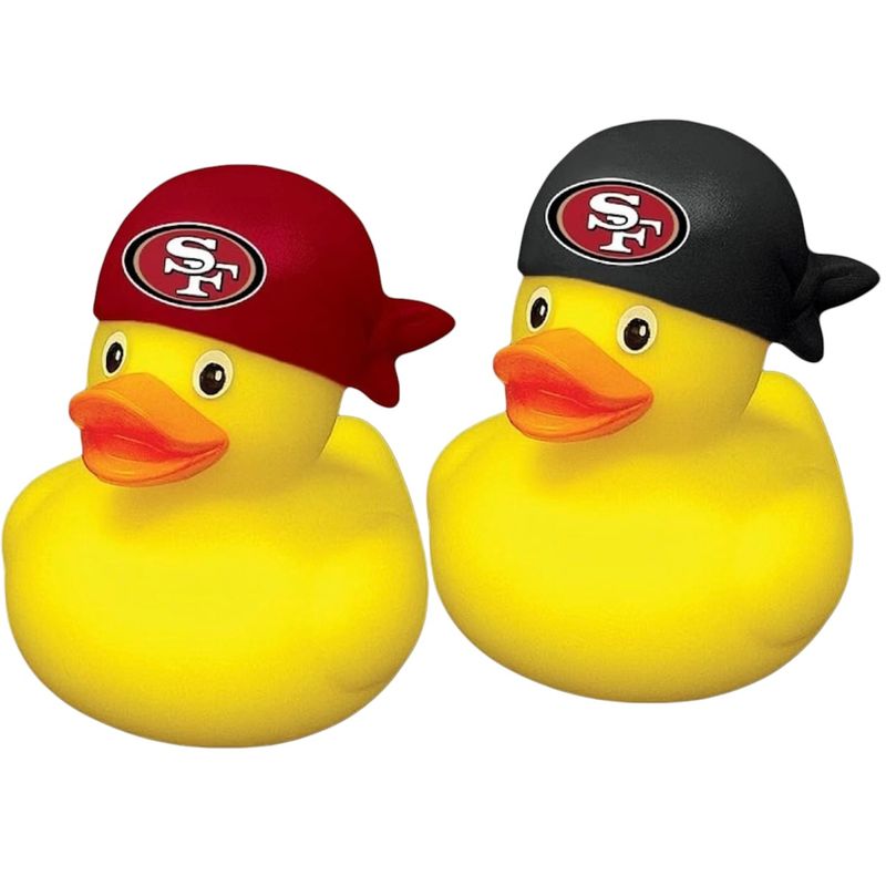 San Francisco 49ers Rubber Ducks 2-Pack Set San Francisco 49ers Rubber Ducks 2-Pack Set