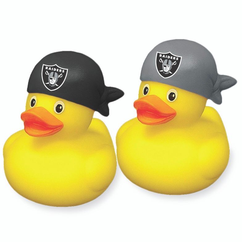 Las Vegas Raiders Rubber Ducks 2-Pack Set Las Vegas Raiders Rubber Ducks 2-Pack Set
