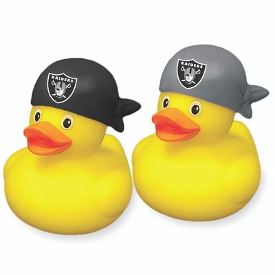 Las Vegas Raiders Rubber Ducks 2-Pack Set Las Vegas Raiders Rubber Ducks 2-Pack Set