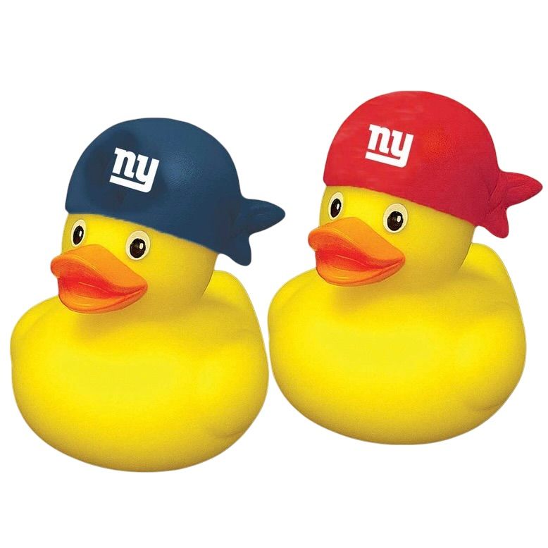 New York Giants Rubber Ducks 2-Pack Set