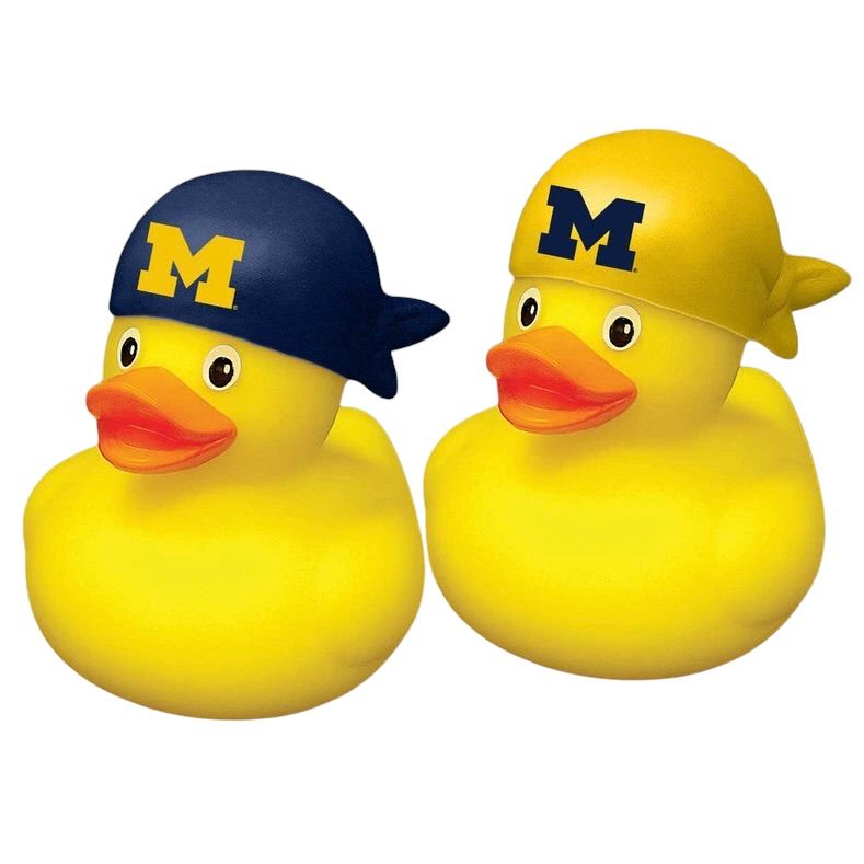Michigan Wolverines Rubber Ducks 2-Pack Set