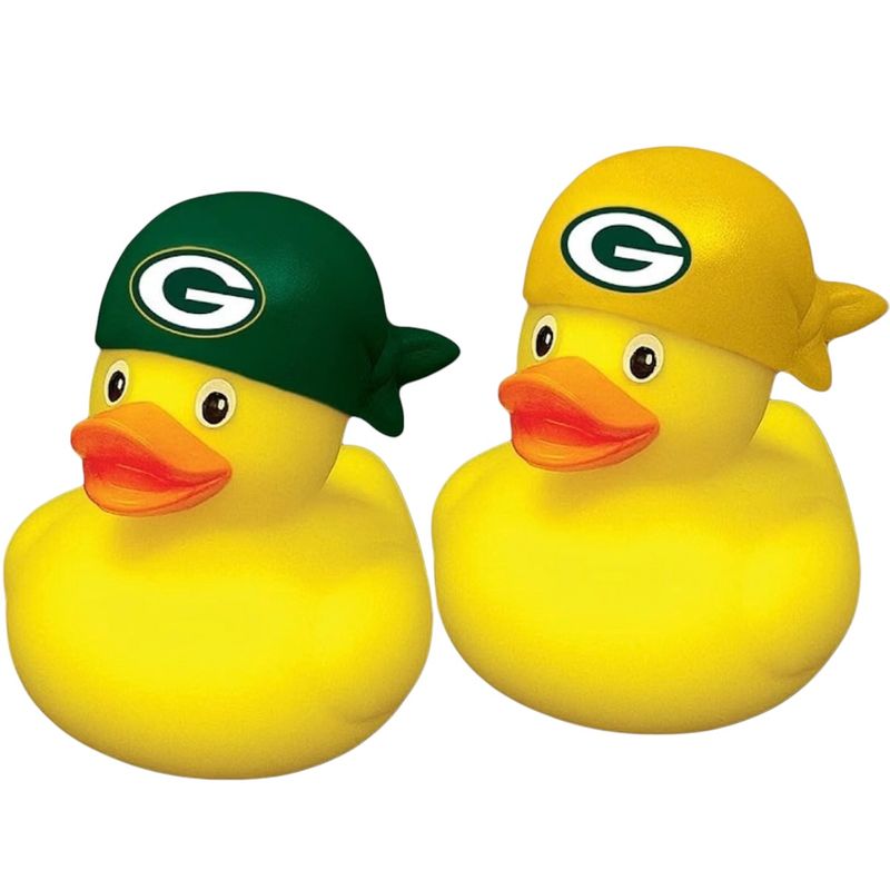 Green Bay Packers Rubber Ducks 2-Pack Set Green Bay Packers Rubber Ducks 2-Pack Set