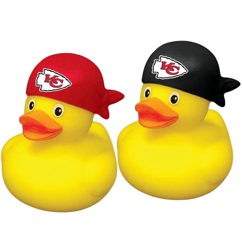 Kansas City Chiefs Rubber Ducks 2-Pack Set