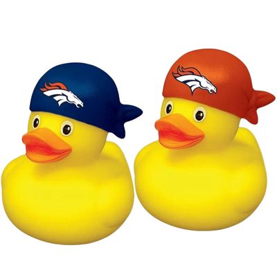 Denver Broncos Rubber Ducks 2-Pack Set Denver Broncos Rubber Ducks 2-Pack Set