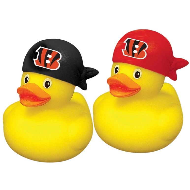 Cincinnati Bengals Rubber Ducks 2-Pack Set Cincinnati Bengals Rubber Ducks 2-Pack Set