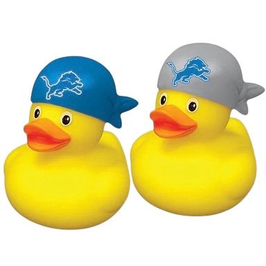 Detroit Lions Rubber Ducks 2-Pack Set Detroit Lions Rubber Ducks 2-Pack Set