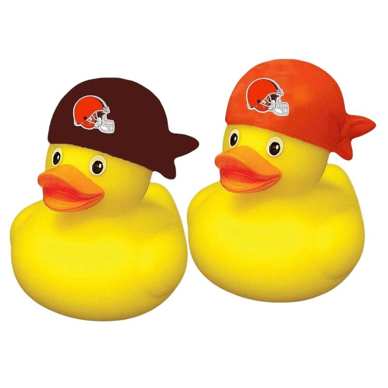 Cleveland Browns Rubber Ducks 2-Pack Set