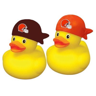 Cleveland Browns Rubber Ducks 2-Pack Set Cleveland Browns Rubber Ducks 2-Pack Set