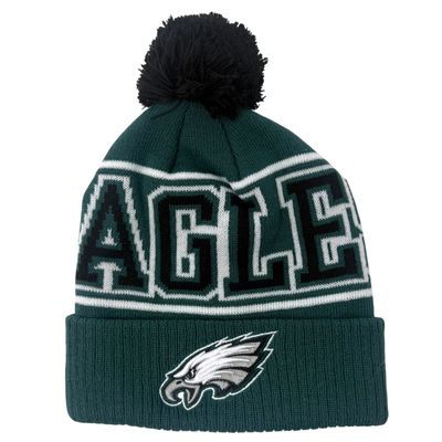 Philadelphia Eagles Youth New Era Cuffed Pom Knit Hat Philadelphia Eagles Youth New Era Cuffed Pom Knit Hat