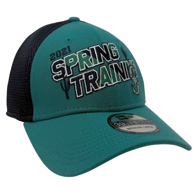 Seattle Mariners Men’s Teal New Era 2021 Spring Training 39THIRTY Flex Fit Hat