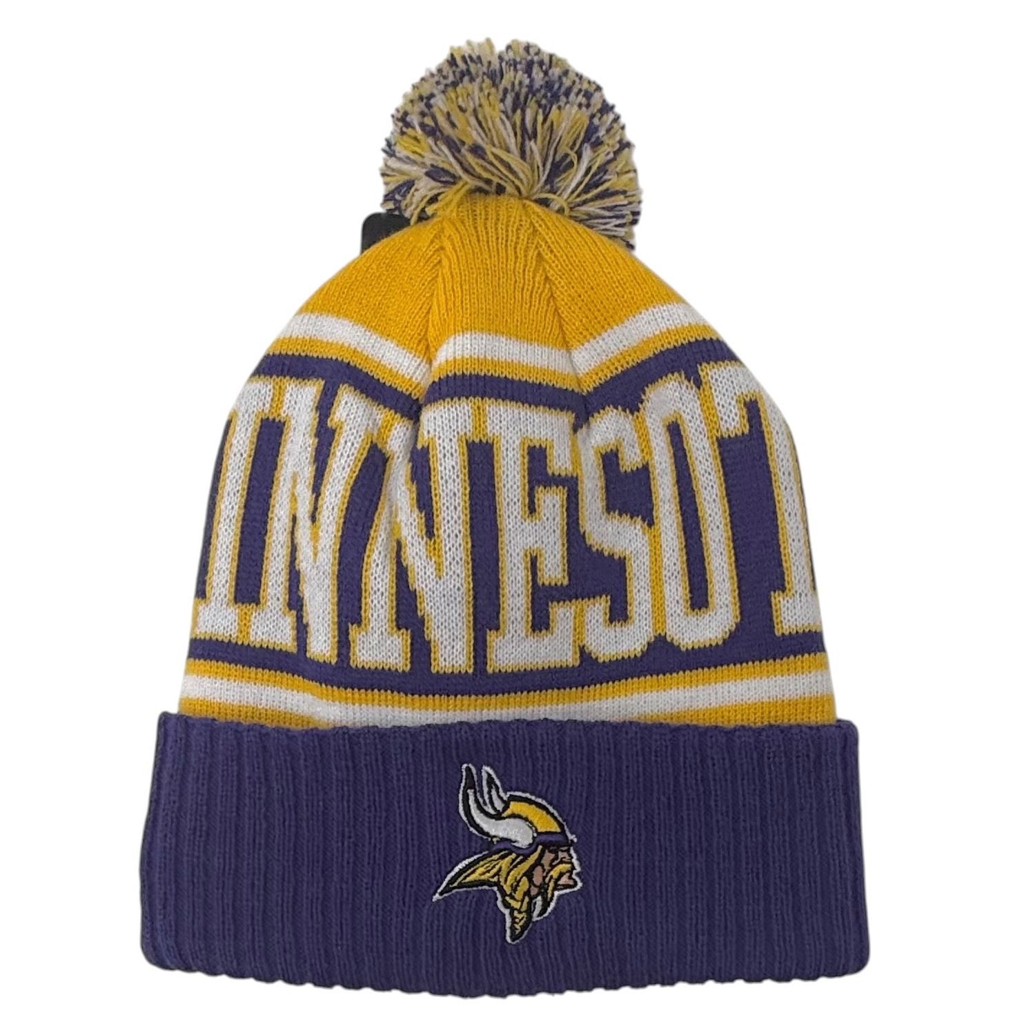 Minnesota Vikings Youth New Era Cuffed Pom Knit Hat Minnesota Vikings Youth New Era Cuffed Pom Knit Hat