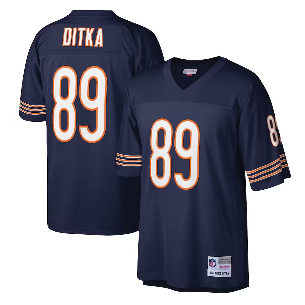 Chicago Bears Mike Ditka 1966 Navy Blue Mitchell & Ness Men's Legacy Jersey Chicago Bears Mike Ditka 1966 Navy Blue Mitchell & Ness Men's Legacy Jersey
