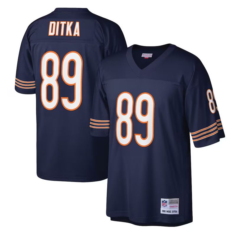 Chicago Bears Mike Ditka 1966 Navy Blue Mitchell & Ness Men's Legacy Jersey