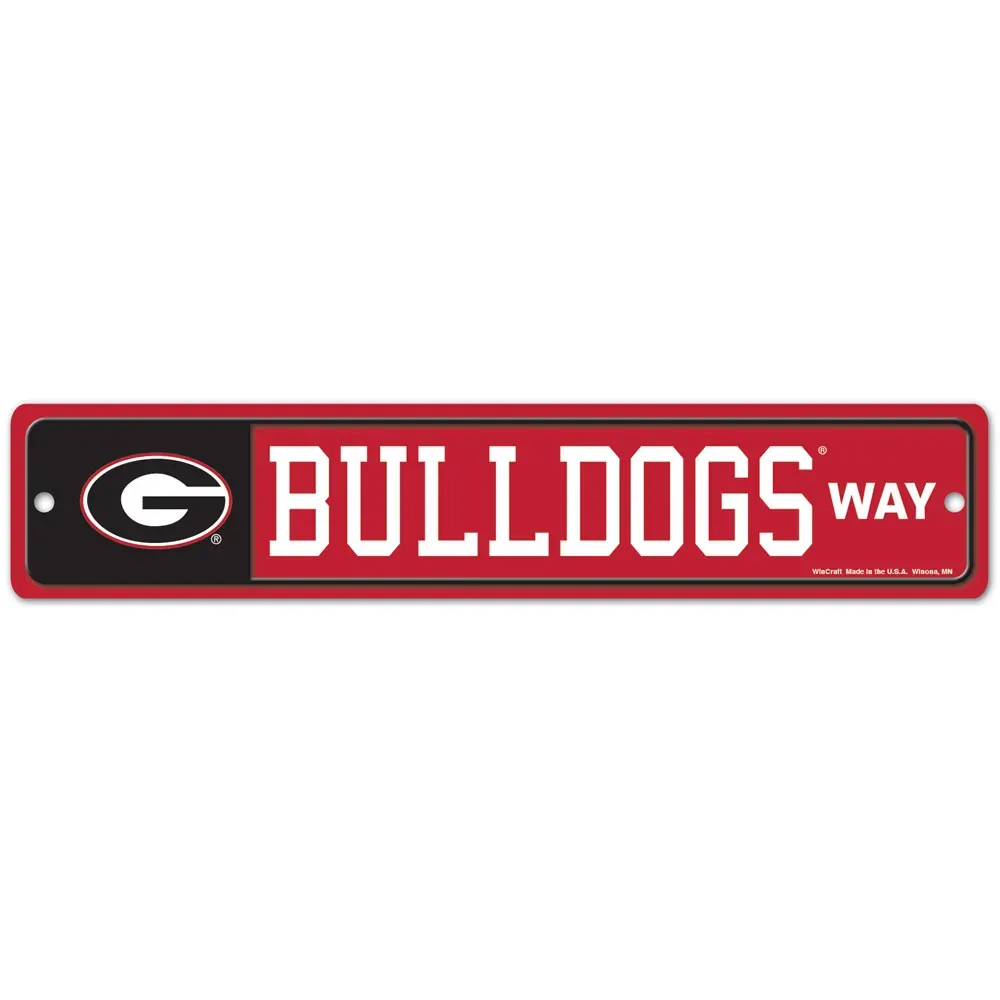 Georgia Bulldogs 3.75" x 19" Team Street Sign