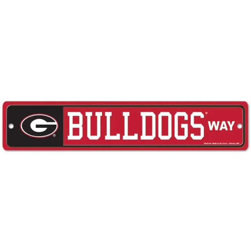Georgia Bulldogs 3.75" x 19" Team Street Sign