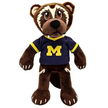 Michigan Wolverines 14” Plush Figure Michigan Wolverines 14” Plush Figure