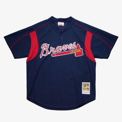 Atlanta Braves John Smoltz 2003 Men’s Blue Mitchell & Ness BP Jersey Atlanta Braves John Smoltz 2003 Men’s Blue Mitchell & Ness BP Jersey