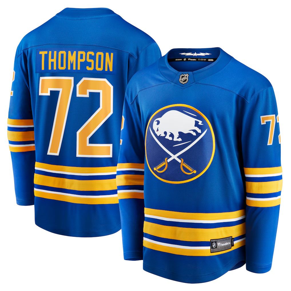Buffalo Sabres Tage Thompson Men’s Royal Blue Home Fanatics Branded Breakaway Player Jersey